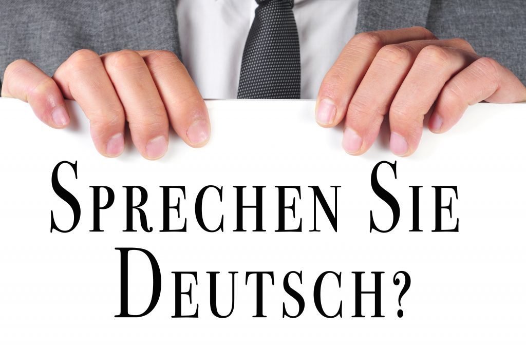 sprechen sie deutsch? do you speak german? written in german